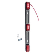 DURAFORCE Truck Trailer Tail Lights Red LED Stainless Rear Clearance ID Marker Light Bar