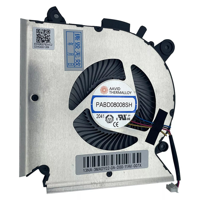 DURAFORCE CPU Cooling Fan For MSI GF63 8RC GF65 8RD 16R1 16R2 PABD08008SH DC 5V 1.0A N413