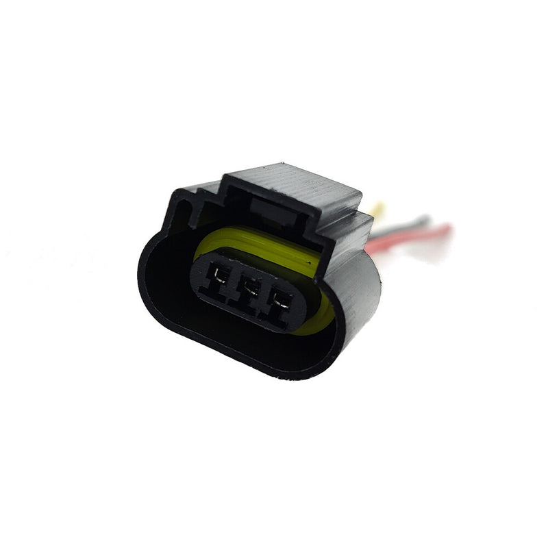 DURAFORCE Wire Pigtail Female Nylon 9008 H13 Two Harness Headlight Bulb Socket Connector