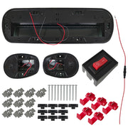 DURAFORCE For Truck SUV Smoked Lens 3pc Cab Roof Marker Running Lights w/Amber LED Lamps