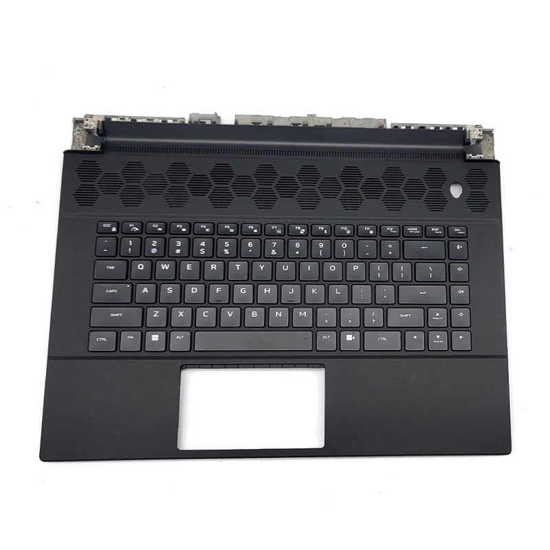 DURAFORCE New Palmrest For Alienware M16 R1 Keyboard W/Backlit Black Upper Case 0CGM3Y US