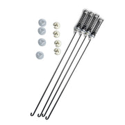 DURAFORCE W11217817 Washer Suspension Rod Kit 4 Pack for Whirlpool for Maytag 4844566