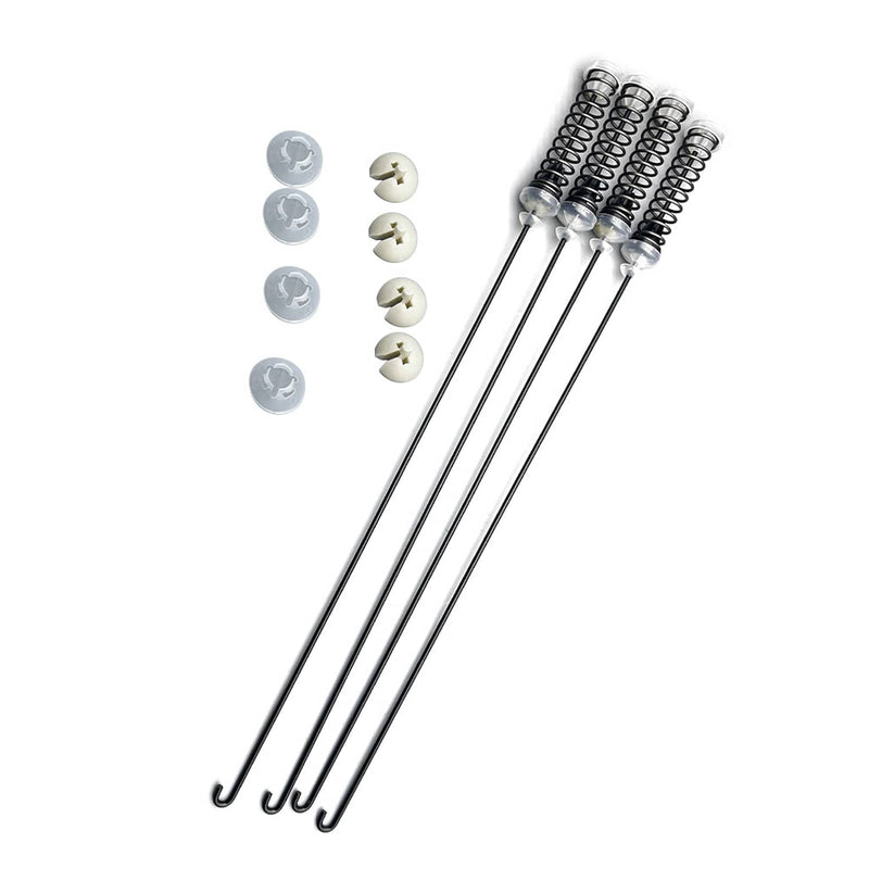 DURAFORCE W11217817 Washer Suspension Rod Kit 4 Pack for Whirlpool for Maytag 4844566