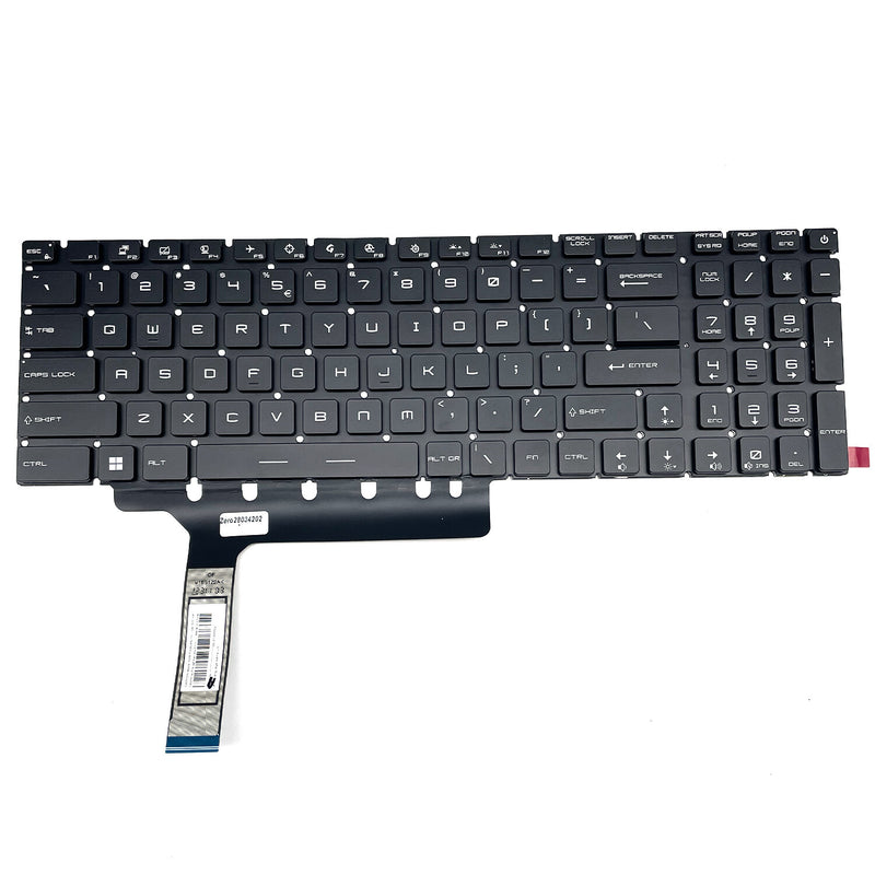DURAFORCE For MSI GE76 Raider 10UG 10UH 11UG 11UH 11UE MS-17K3 GP76 Keyboard W/RGB Backlit