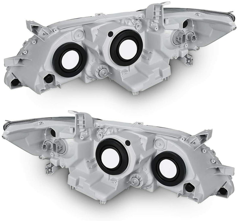 DURAFORCE Fit For Toyota Camry 2007-2009 Black Clear Housing Projector Headlight Set L+R