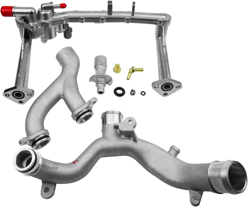 DURAFORCE Metal Coolant Water Pipe System Kit LR075991 LR092992 For Land Rover Range Rover