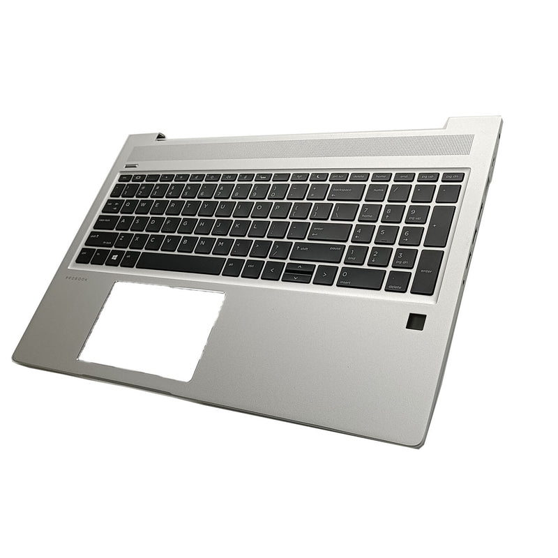 DURAFORCE New Silver Palmrest w/ Backlit Keyboard L45090-001 For HP ProBook 450 G6 450 G7