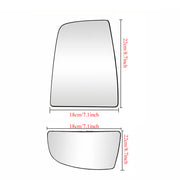 DURAFORCE Mirror Glass Upper/Lower Driver Side Left LH for Ford Transit Van 150 250 350 HD