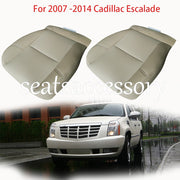 DURAFORCE For 2007 -2014 Cadillac Escalade Driver Passenger Bottom Leather Seat Cover Tan