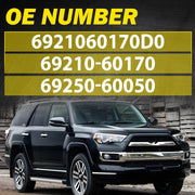 DURAFORCE 2X Rear Exterior Door Handle Left+Right 69210-60170 For 2010-20 Toyota 4Runner K