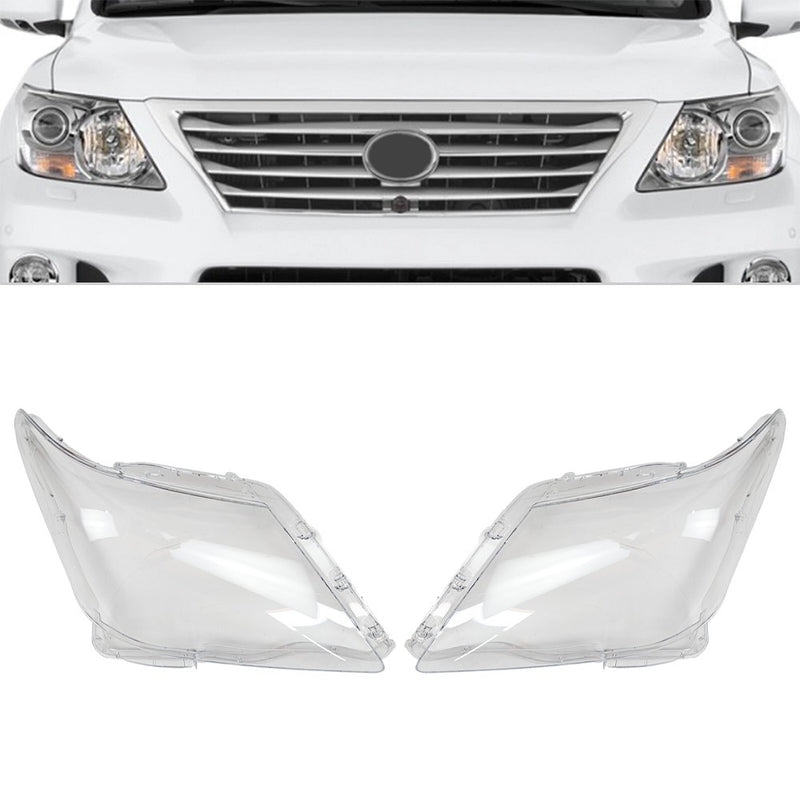 DURAFORCE Side Headlight Headlamp Lens Cover For Lexus LX570 2007-2012