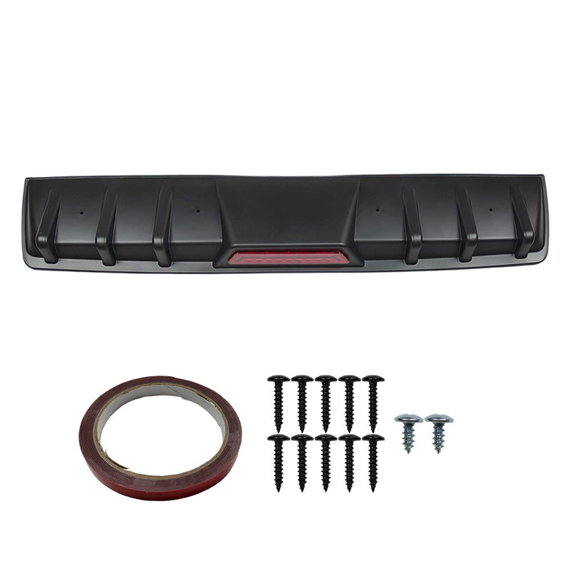 DURAFORCE For Infiniti G37 G35 Sedan Rear Bumper Diffuser 6 Shark Fin Splitter Lip Spoiler