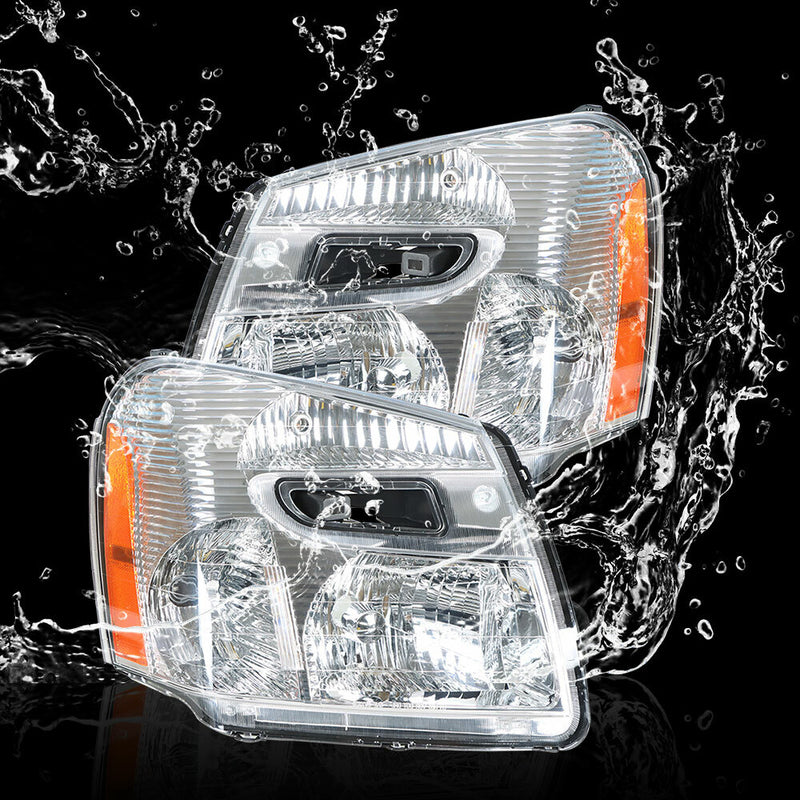 DURAFORCE Front Headlight Fit For Chevy Equinox 2005-2009 Headlamp Projector LH+RH Pair