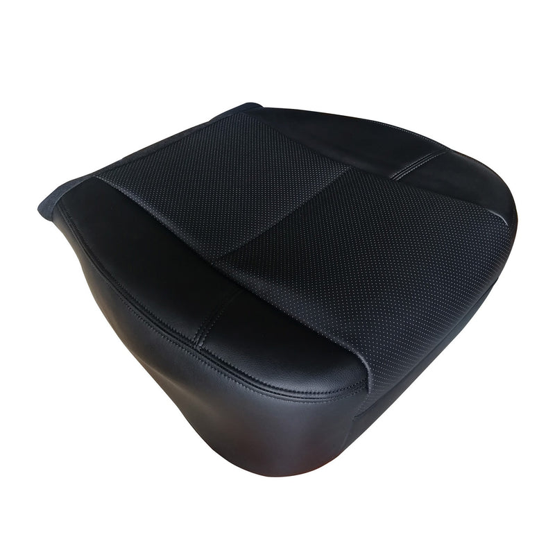 DURAFORCE For 2007 2008-2014 Cadillac Escalade Driver Side Bottom Leather Seat Cover Black