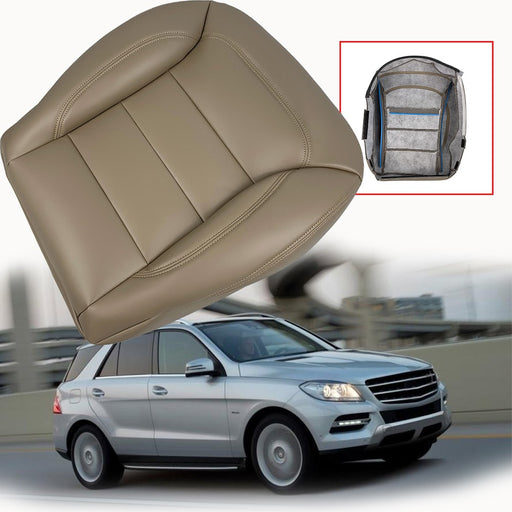 DURAFORCE Driver Side Bottom Leather Seat Cover Tan For 2012 -2015 Mercedes-Benz ML350