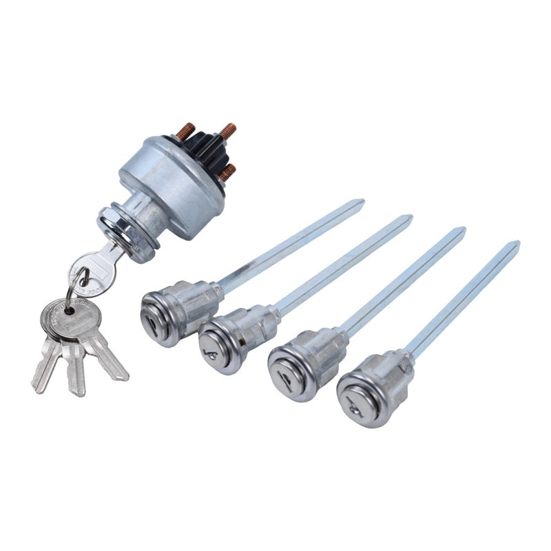 5Pcs Door Lock Cylinder Set with 4 Keys for Mack R Series Truck 1967 2005