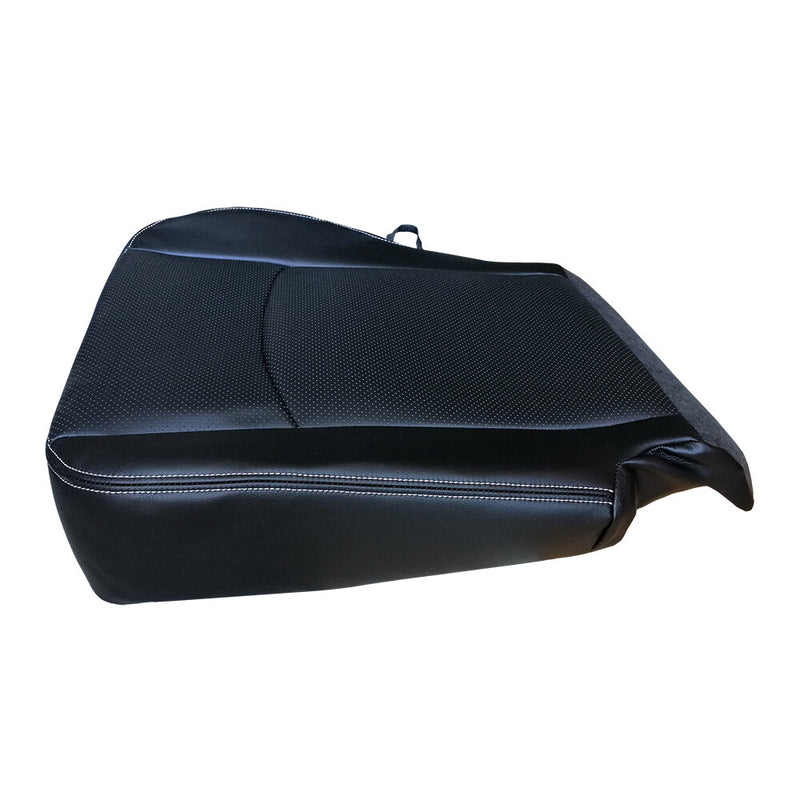 DURAFORCE For 2013-2018 Dodge Ram 1500 2500 Laramie Driver Bottom Leather Seat Cover Black