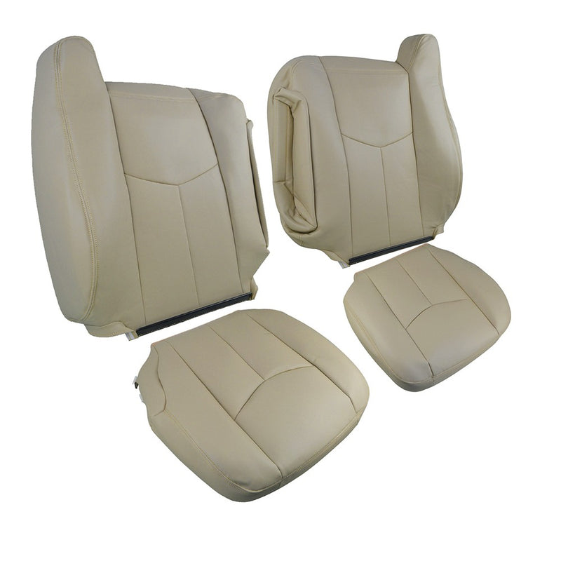 DURAFORCE For 2003 2004-2006 Chevy Tahoe Suburban Driver Passenger Leather Seat cover Tan