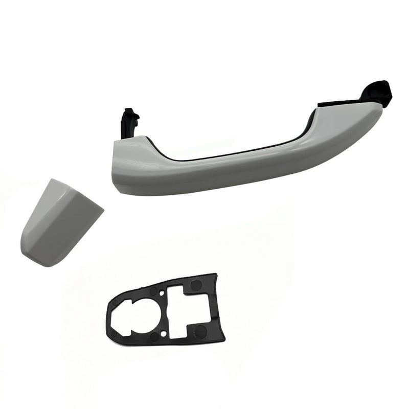 DURAFORCE Rear Left Right Olympic White Door Handle for Chevrolet Silverado 2014 2019