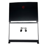 DURAFORCE New For MSI GF63 GF63VR 8RC 8RD MS-16R1 MS-16R4 Top Back Cover & Bezel Hinges US