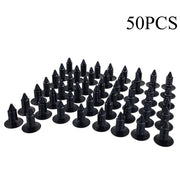 DURAFORCE 50x Bumper Fastener Rivet Clips Fender Shield Retainer Push Pin For Ford