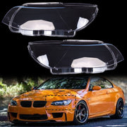 DURAFORCE A Pair For BMW E92 Coupe E93 328i 2010-2013 LCI Clear Headlight Lens Covers
