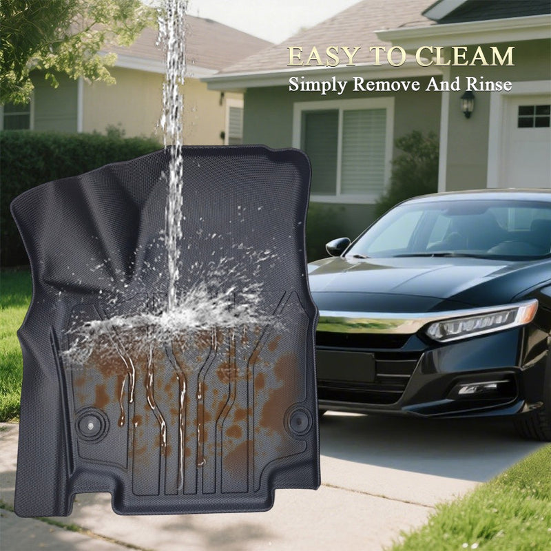 DURAFORCE Floor Mats Liner TPE Fit for 07-13 Silverado/Sierra 1500 and 07-14 2500/3500