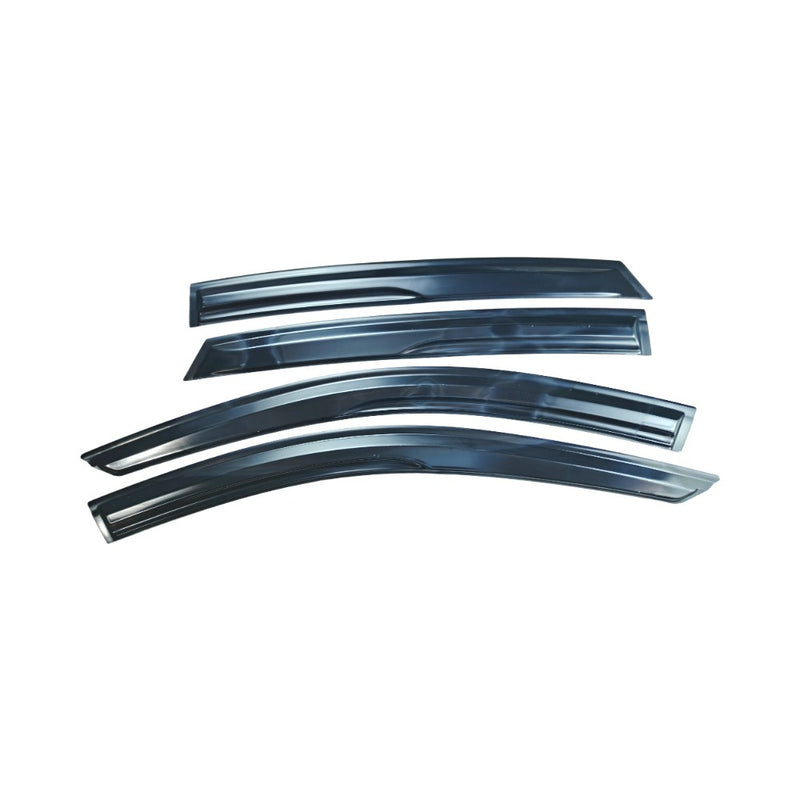 DURAFORCE FOR 2023-25 HONDA ACCORD 11TH GEN BLACK TRIM WINDOW VISOR RAIN GUARD WITH CLIPS