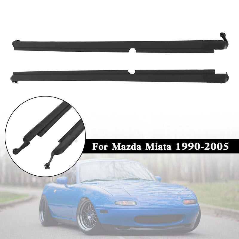 DURAFORCE Left & Right Door Glass Window Weatherstrip Seals Set For Mazda Miata 2002 LS