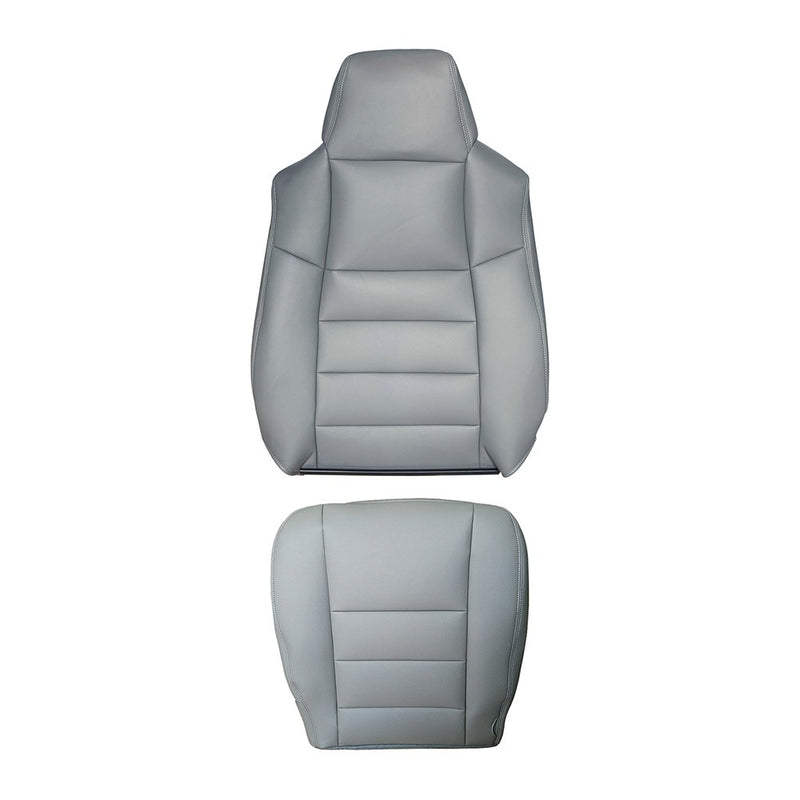 DURAFORCE For 2002-2007 Ford F250 F350 Super Duty Driver Side Leather Seat Cover Gray