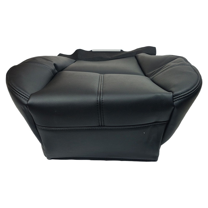 DURAFORCE For 2007-13 Chevy Silverado 1500 2500 HD Driver Bottom Leather Seat Cover Black