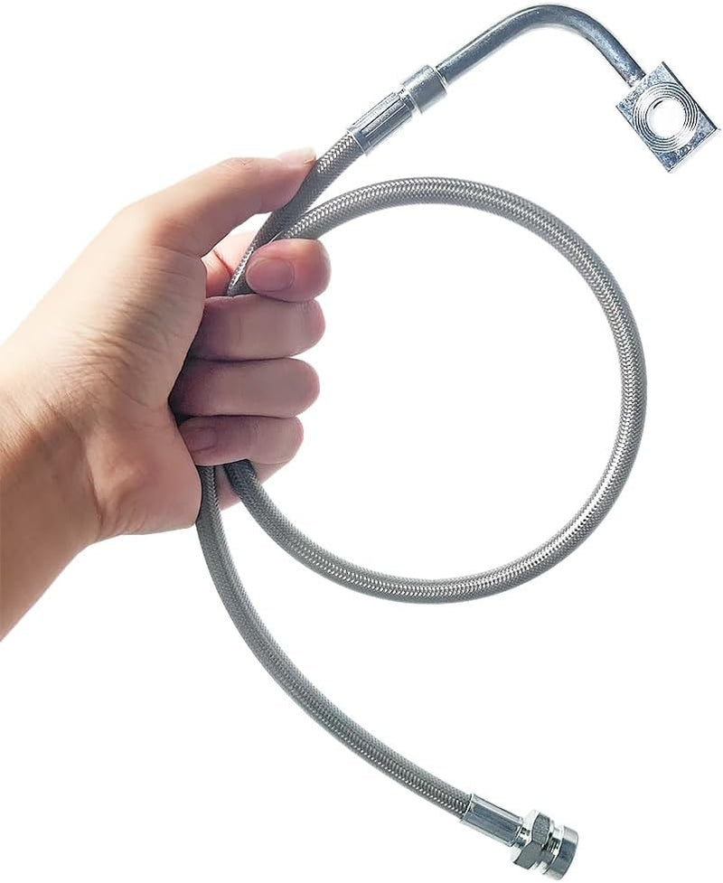 DURAFORCE For 07-18 Jeep Wrangler JK 2-6" Lift Front+Rear Extended SS Brake Line Kit 89716