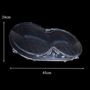 DURAFORCE A Pair Headlight Lens Cover Clear L+R For Mercedes Benz CLK C209 W209 2005-2009