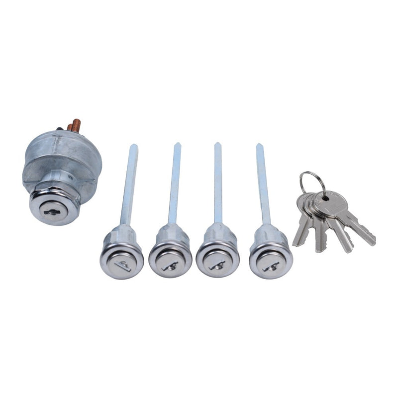 5Pcs Door Lock Cylinder Set with 4 Keys for Mack R Series Truck 1967 2005