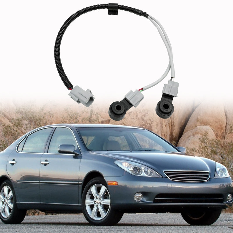 DURAFORCE 2x For 2004-08 Camry Highlander Sienna Lexus Engine Knock Sensor & Harness Wire