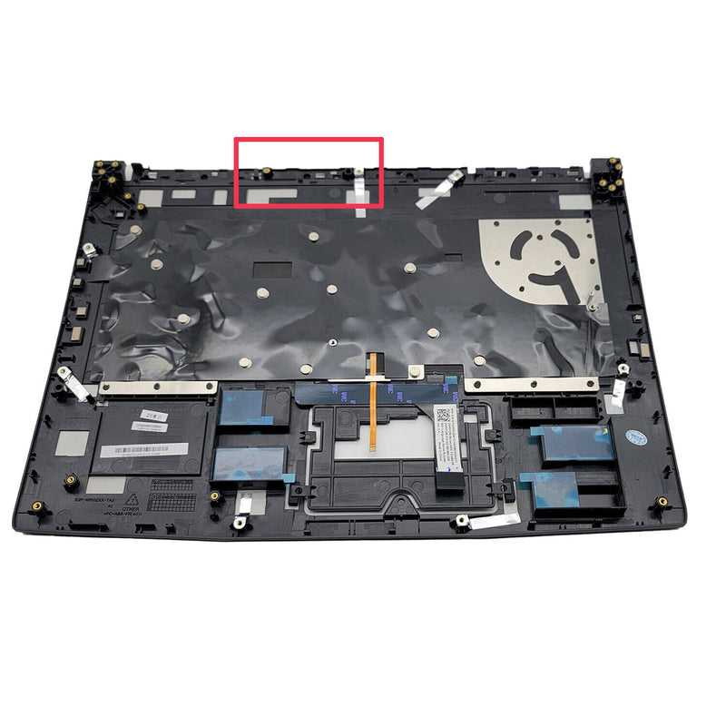 DURAFORCE For MSI GF65 9SD 9SE 10SD MS-16W1 Palmrest Backlit Keyboard Upper Case Black US