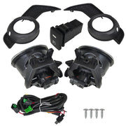 DURAFORCE For 2014-2021 Toyota 4Runner TRD/SR5 Fog Lights+Lamps Bezel+Wire Switch Kits