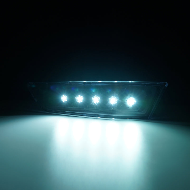 For 2003-2007 INFINITI G35 Coupe Gray Cover Side Marker Lights Lamps LED Pair