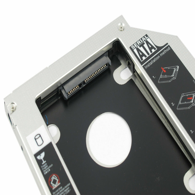 DURAFORCE 12.7mm Universal for SATA 2nd HDD SSD Hard Drive Caddy CD/DVD-ROM Optical Bay US
