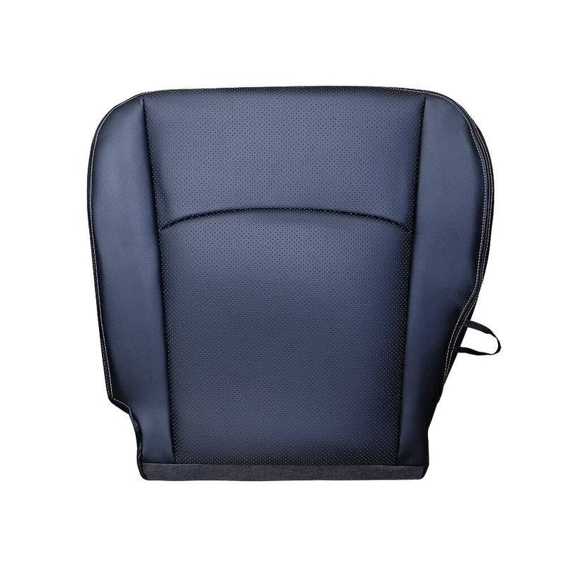 DURAFORCE For 2013-2018 Dodge Ram 1500 2500 Laramie Driver Bottom Leather Seat Cover Black