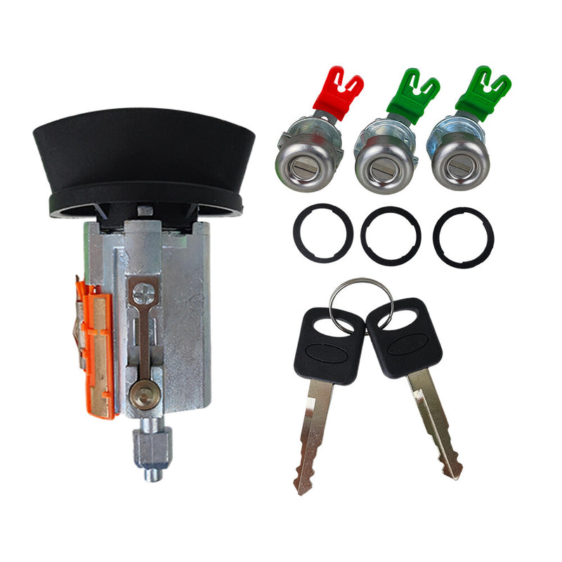 DURAFORCE For 1998-2007 Ford F150 F350 F450 F250 Ignition & Door Lock Cylinder and 2 Keys