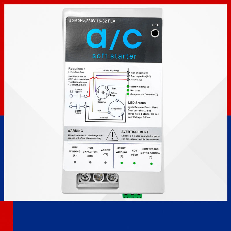 DURAFORCE 16-32A Air Conditioner Soft Start Module Reverse motor protection for generators