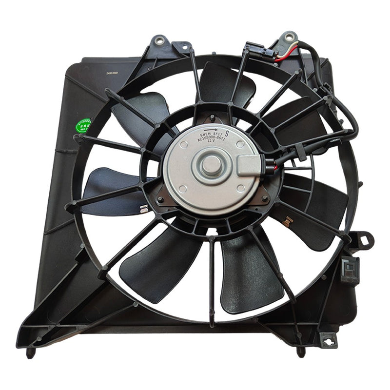 DURAFORCE For Honda Fit 2009-2014 A/C Condenser Fan Assembly Passenger Side | Single Fan