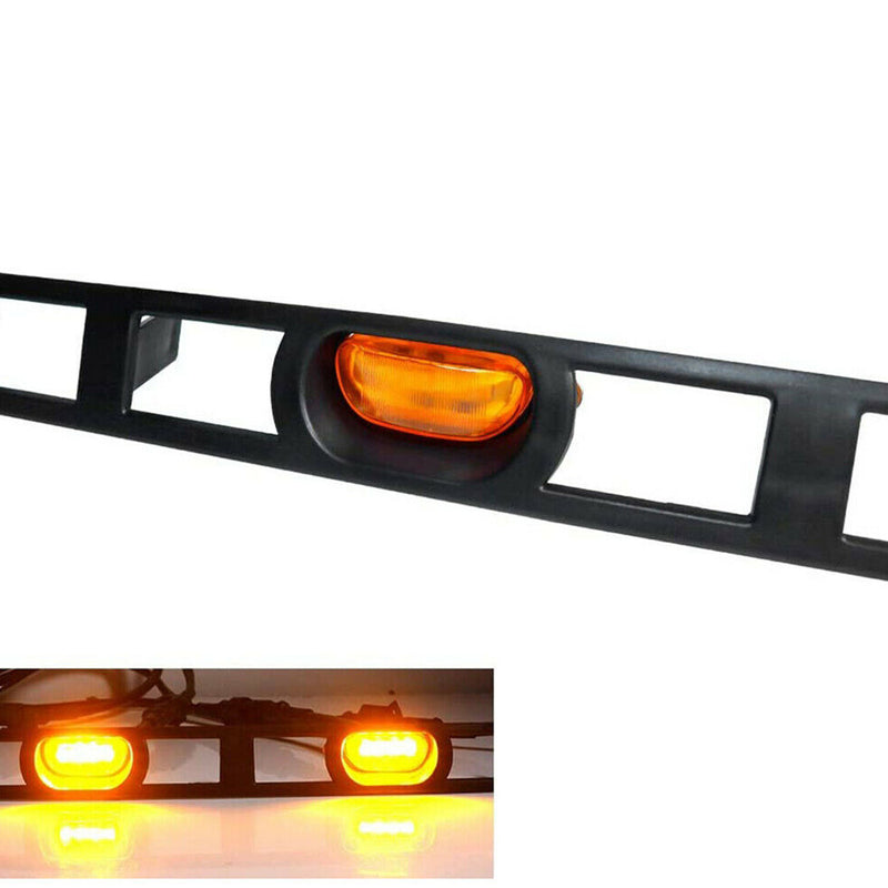 DURAFORCE Front Hood Grille Amber LED Lights Assy w/Wire Harness For 12-15 Toyota Tacoma