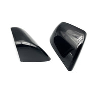 DURAFORCE 2PCS Left + Right Rear View Side Mirror Cover Skull Cap Black For Tesla Model y