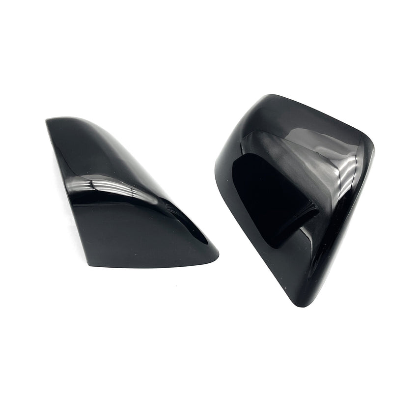 DURAFORCE 2PCS Left + Right Rear View Side Mirror Cover Skull Cap Black For Tesla Model y