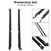DURAFORCE Left and Right Door Glass Window Weatherstrip Seals Set for Mazda Miata 2004