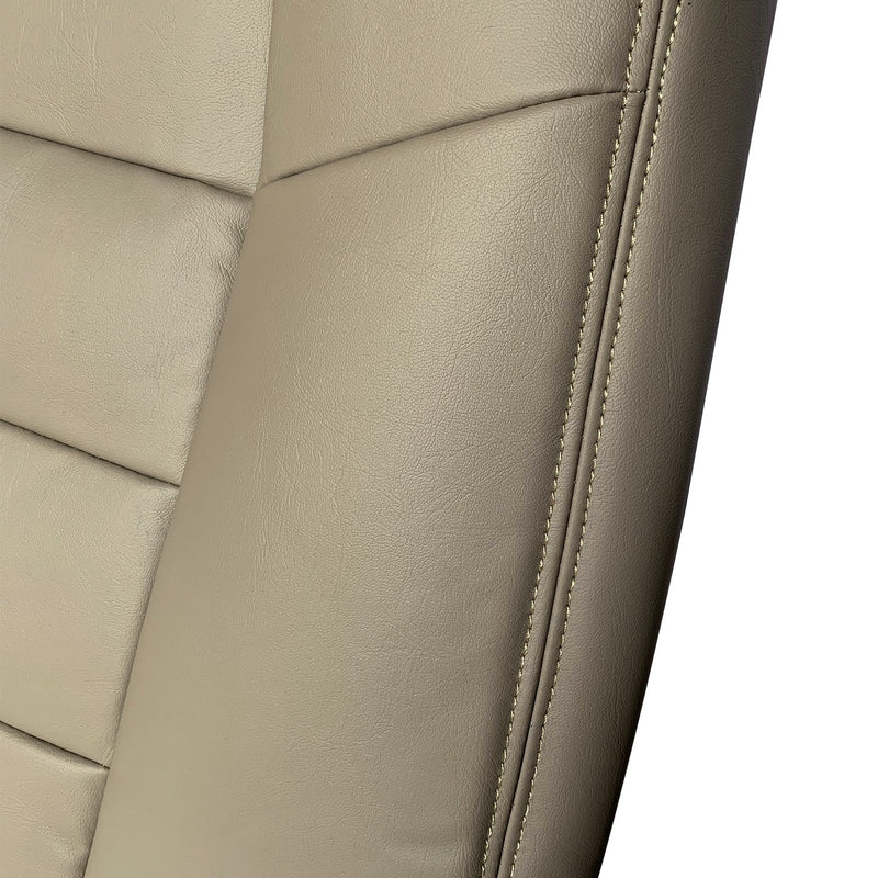 DURAFORCE Driver Top Lean Back Leather Replacement Seat Cover For 2002-07 Ford F250 F350