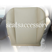 DURAFORCE For 2007 -2014 Cadillac Escalade Driver Passenger Bottom Leather Seat Cover Tan