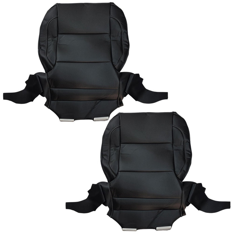 DURAFORCE Driver & Passenger Bottom Seat Cover Black For 2014 2015 -2019 GMC Yukon Sierra